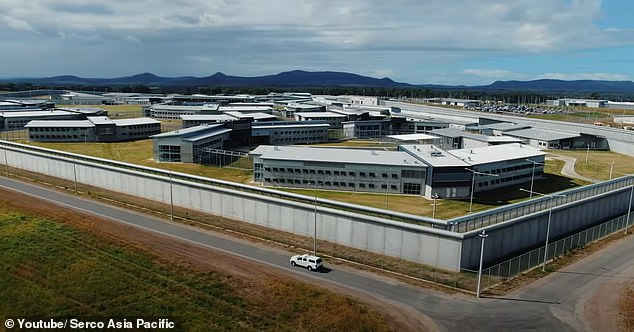 Twitchin first tried to smuggle cannabis into the private Clarence Correctional Center (pictured), 130 kilometers northwest of Sydney, on October 15, 2023.