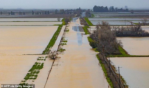 California experienced one of its wettest Februarys on record as warnings of floods, mudslides and storms battered the state