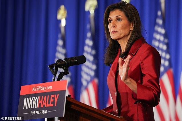 Former UN Ambassador.  Nikki Haley said in her speech after Saturday's primaries that she plans to keep her word and stay in the race, even after a crushing defeat in her home state of South Carolina.