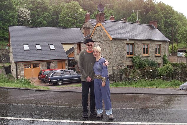 Mary Rose Young and her husband Phil Butcher around the time they bought their house in Gloucestershire