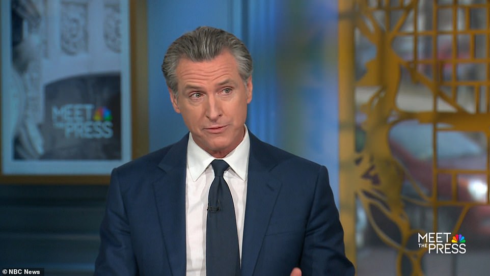 “She makes points that I applaud every day about his temperament, his abilities, his unraveling in real time,” Newsom told NBC Meet the Press host Kristen Welker on Sunday.  He added, 