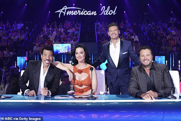 Perry announced she has left American Idol during an appearance on Jimmy Kimmel Live earlier this month (seen last year)