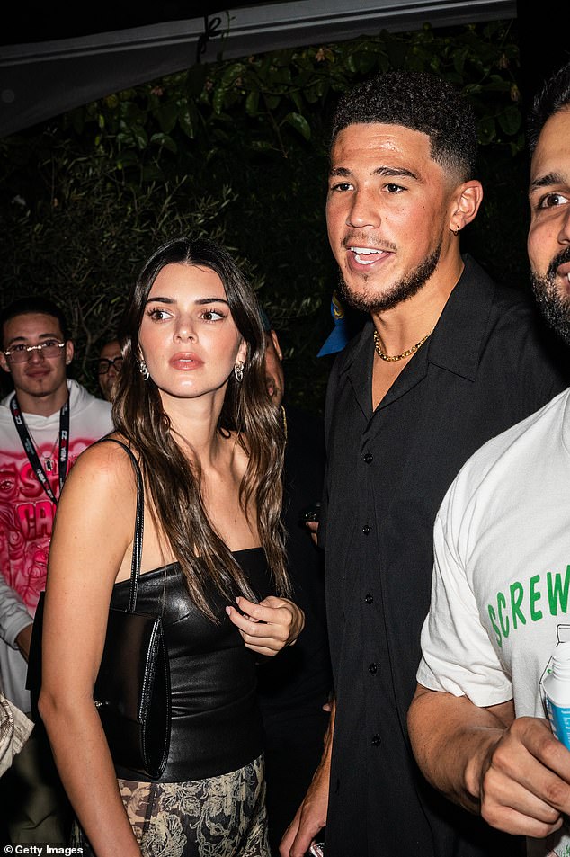 The outing comes amid rumors that Kendall is rekindling her flame with ex-boyfriend Devin Booker, 27. The couple, who went their separate ways in 2022, are reportedly taking things slowly (pictured in Los Angeles in September 2022)