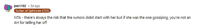 The majority of users assured the woman that she was not wrong, many even suggested that she was too nice to the nosy neighbor