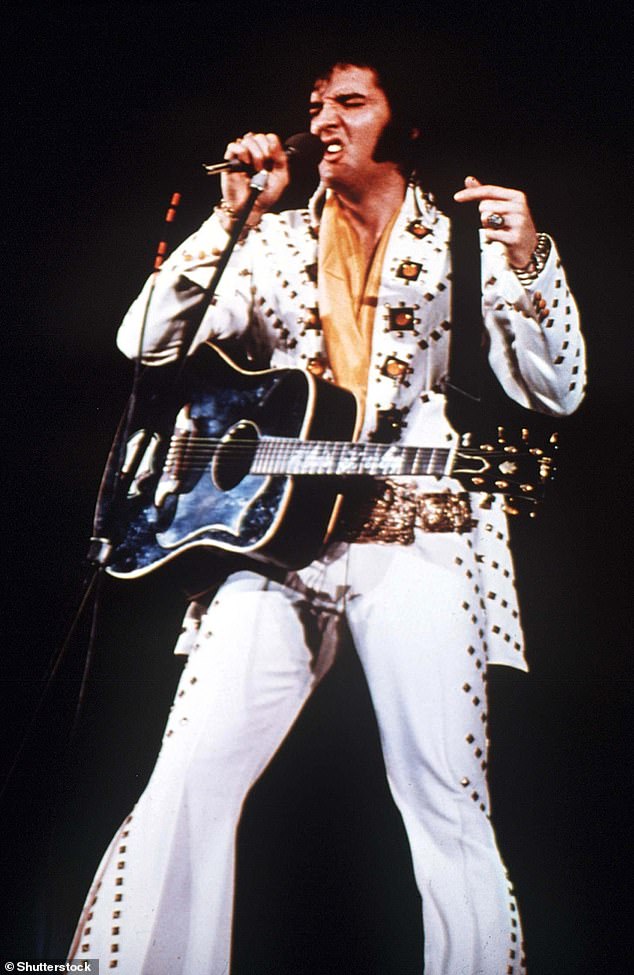 Kanye also seemed to compare his fate to that of rock 'n' roll legend Elvis Presley;  Elvis pictured in 1972