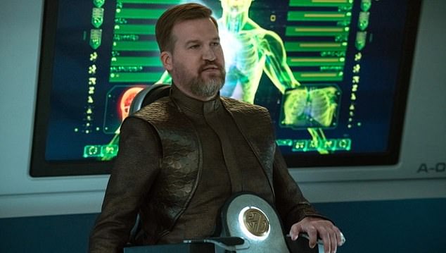 Producers of Star Trek: Discovery accommodated Mitchell's need to use a wheelchair when he played scientist Aurelio