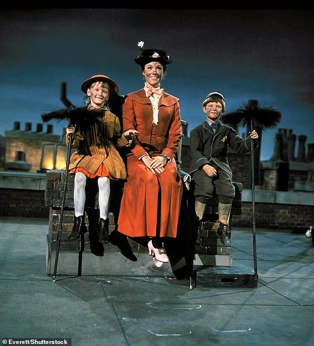 Julie Andrews with Karen Dotrice and Matthew Garber