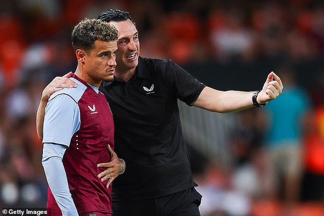 Coutinho faces an uncertain future at Villa Park after falling out of favor under Unai Emery