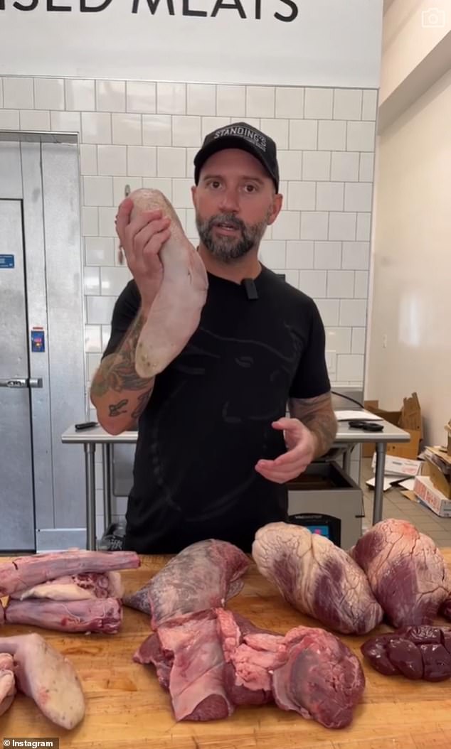 The former vegetarian operated his butchery with a zero-waste policy, with Standing using all parts of the animal, including scraps, bones and other choice by-products.  He used the less desirable meat parts in broth, chili, dog food and treats