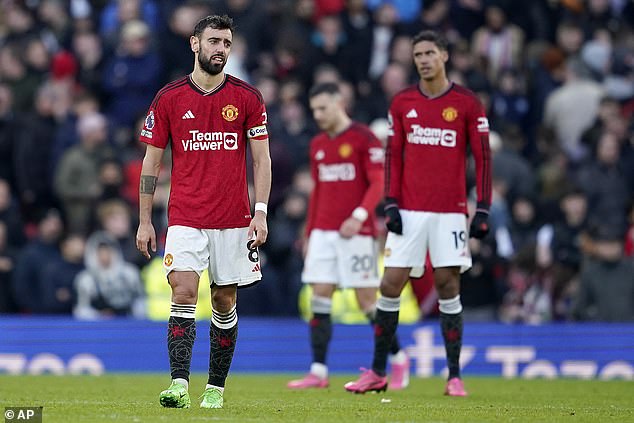 Man United suffered their eighth home defeat of the campaign - one short of their single-season record