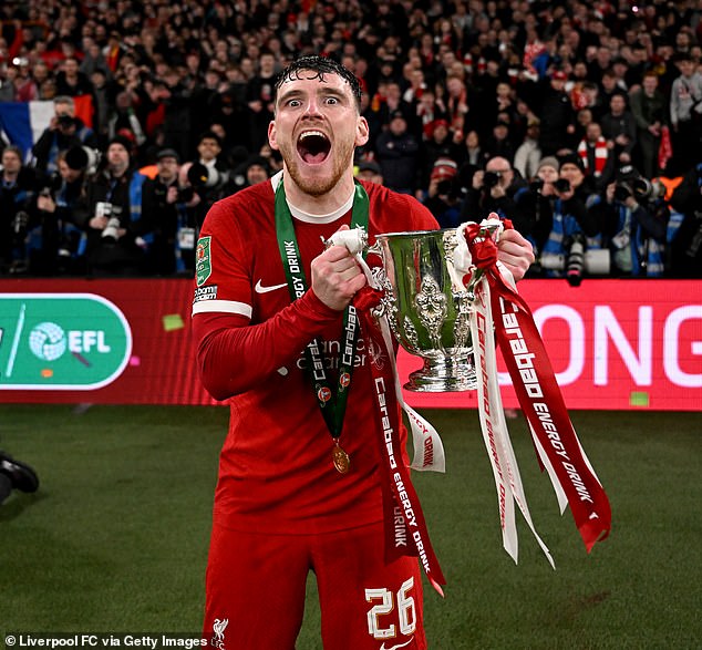 Robertson has two years left on his Liverpool deal, but Jurgen Klopp's departure could be a turning point for many players