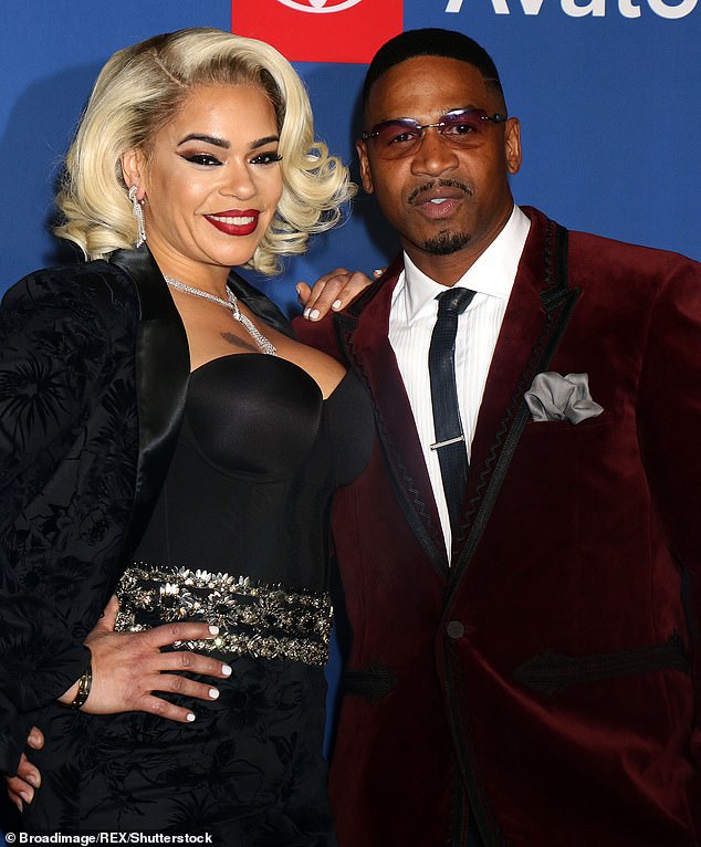 Stevie J has long been a cohort of Diddy and until 2023 was recently married to Faith Evans, pictured here, widow Biggie Smalls