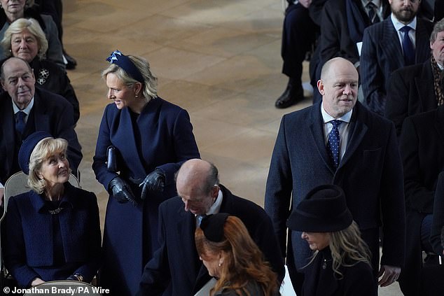 The royal family proceeded to the chapel for the memorial service dedicated to the late king who died in January 2023