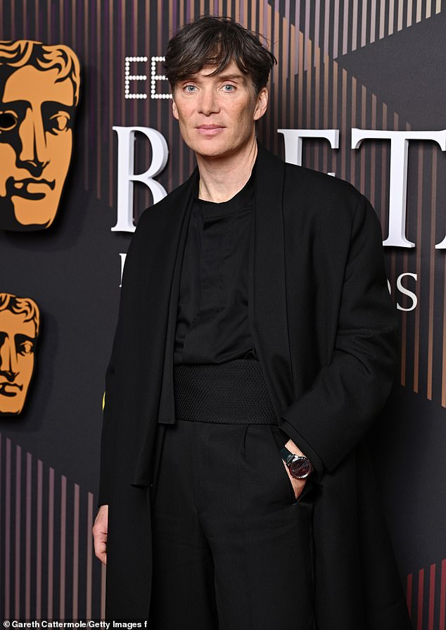 Cillian Murphy plays Anderson's on-screen brother Tommy in Peaky Blinders - pictured at the BAFTAs last week