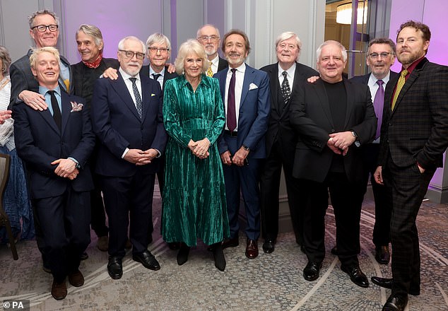 Queen Camilla also attended the event at Grovesnor House in London to celebrate the 400th anniversary since Shakespeare's first folio