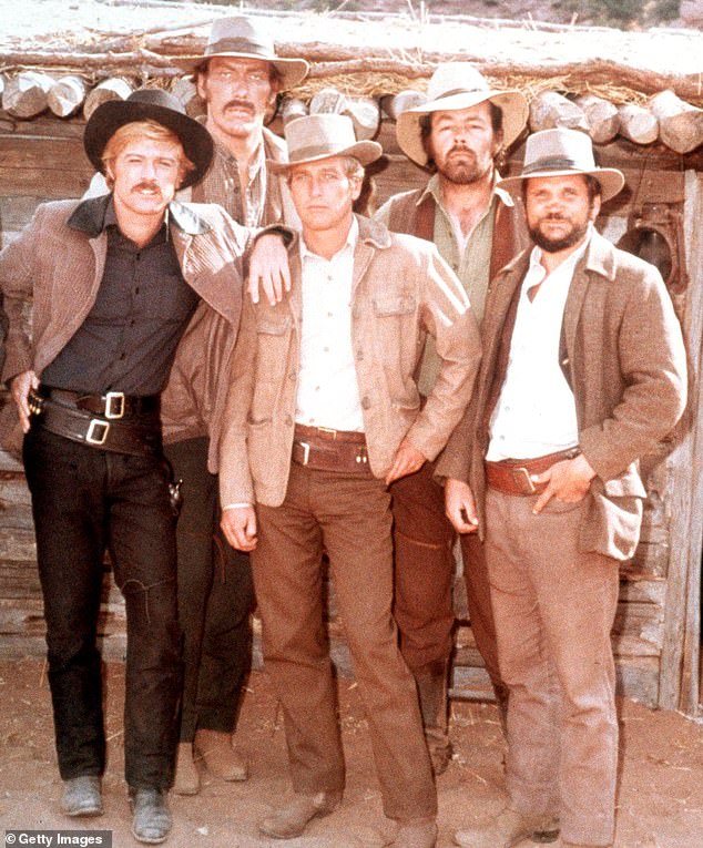 Here he is seen on the far right with Robert Redford and Paul Newman, as well as Ted Cassidy and Dave Dunlap