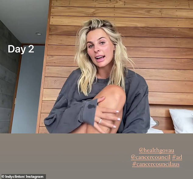 On day two of the challenge, the mother of three posted a video to Instagram Stories describing how 
