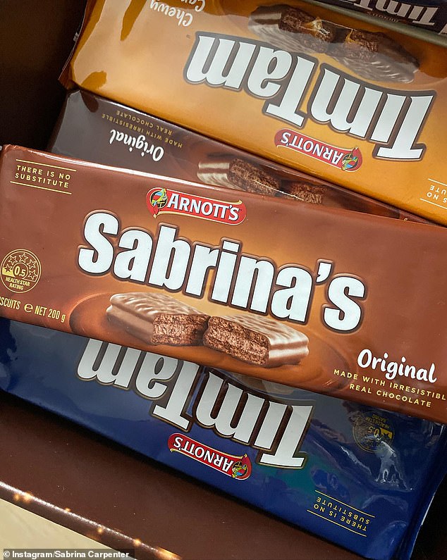 Speaking to The Daily Telegraph, the singer shared her love for sweet treats from Australia: 'You don't understand the passion I have for Tim Tams'