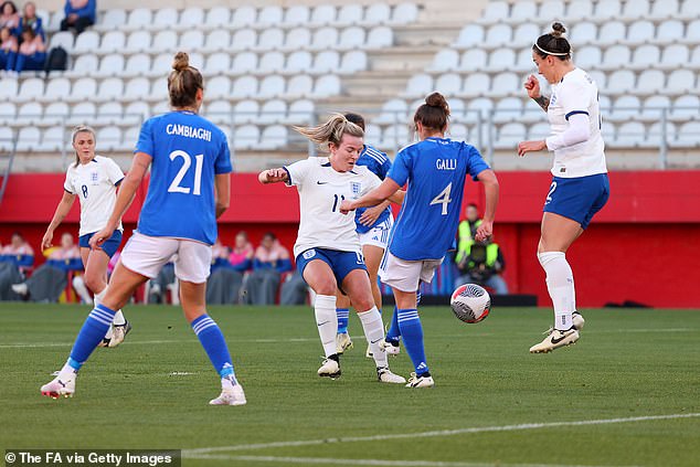 Lauren Hemp scored twice as England beat Italy 5-1 in their second friendly on Tuesday