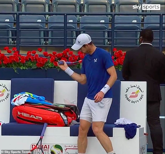 The Brit seemed very inclined to do even more damage to his racket in a frustrating match