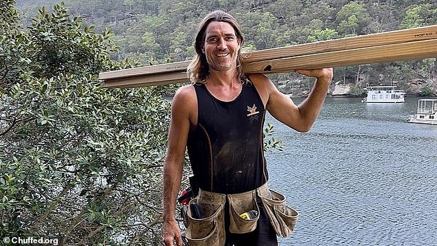 The Sydney tradie (pictured), who was informed by his ex that she was considering putting his daughter up for adoption, decided to raise his daughter himself.