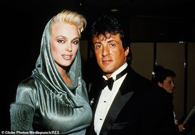 Brigitte has been married five times, most famously to Sylvester Stallone for two years between 1985 and 1987 (pictured together in 1986)