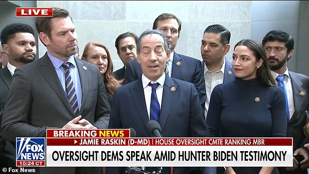 House Democrats, during Hunter Biden's congressional testimony, called the ongoing impeachment inquiry an 