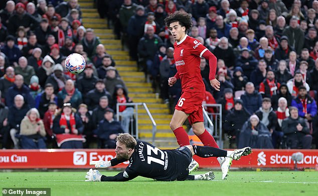 Danns tapped the ball over Southampton goalkeeper Joe Lumley to score his second goal