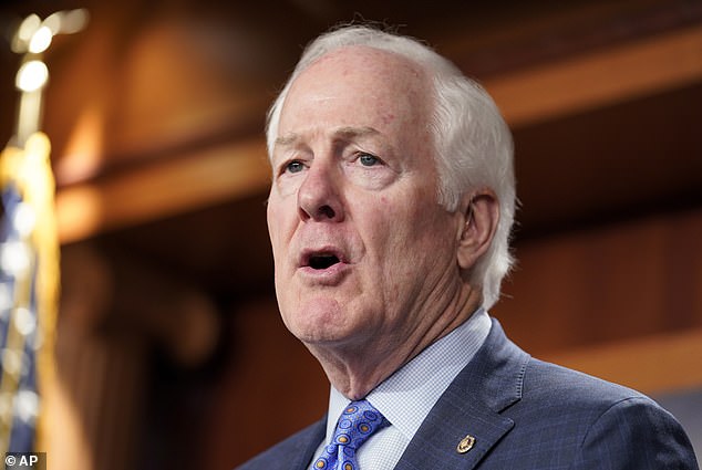 JOHN NO.  2: Texas Sen. John Cornyn was previously McConnell's top lieutenant, but Republican term limits limit leadership positions, so Thune took over in 2019