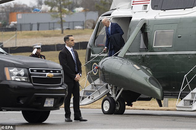 President Joe Biden arrives at Walter Reed Military Medical Center in Bethesda, Maryland on Wednesday to receive his annual physical exam, with results expected to be released Wednesday afternoon