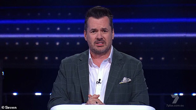 Seven's The 1% Club Australia averaged 797,000 visitors - almost half of the MAFS audience.  (Photo: host Jim Jefferies)