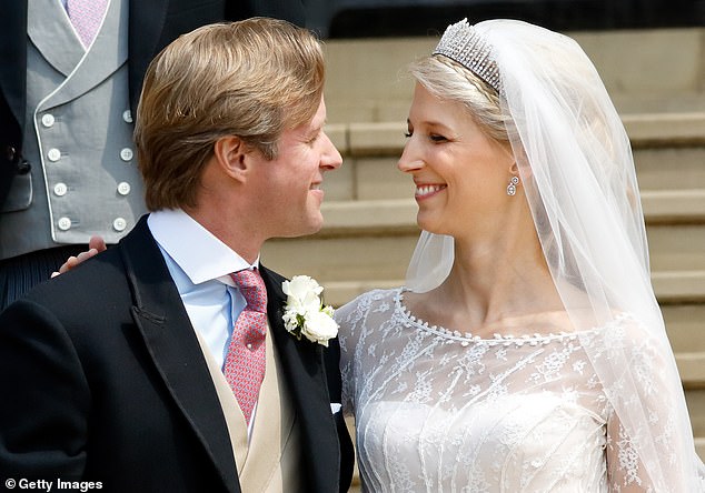 The couple was seen beaming at each other at the wedding in Windsor on May 18, 2019