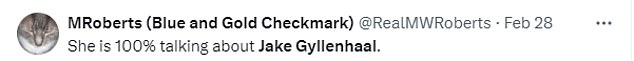 Jake Gyllenhaal also did not escape suspicion