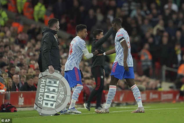 Pogba's last game for United saw him limping off after ten minutes of a 4-0 defeat to Liverpool