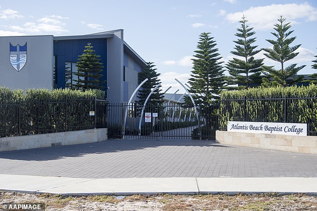 The terrifying incident took place at Atlantis Beach Baptist College in Two Rocks (photo stock image), about 70km north of Perth