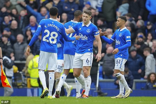 Everton were awarded ten points in November for overspending, but four points were returned after an appeal