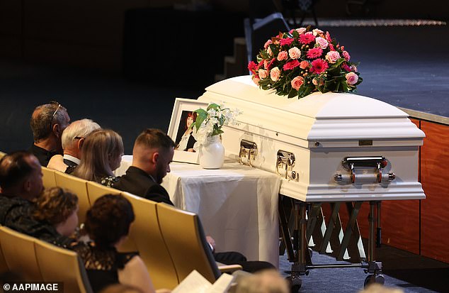 Hundreds of mourners gathered at the funeral service Thursday to say goodbye to Vyleen White