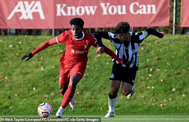 The 17-year-old scored an impressive 90 goals in one season for the Under-14s