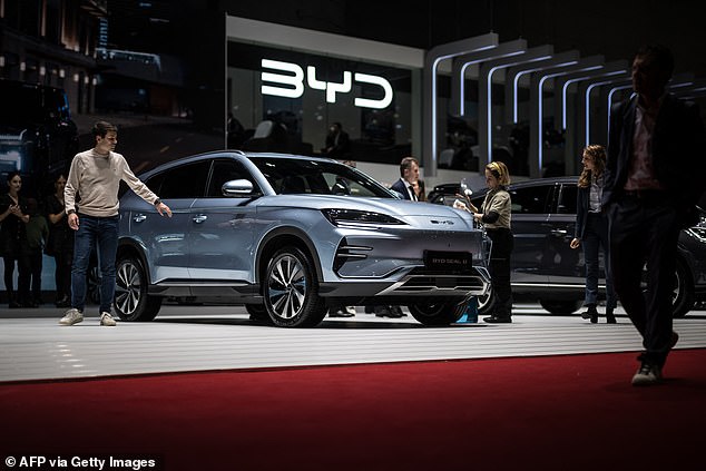 Chinese automaker BYD sold three million electric vehicles last year, while the US sold just 1.2 percent hybrid and EV cars out of 281 million registered in 2023