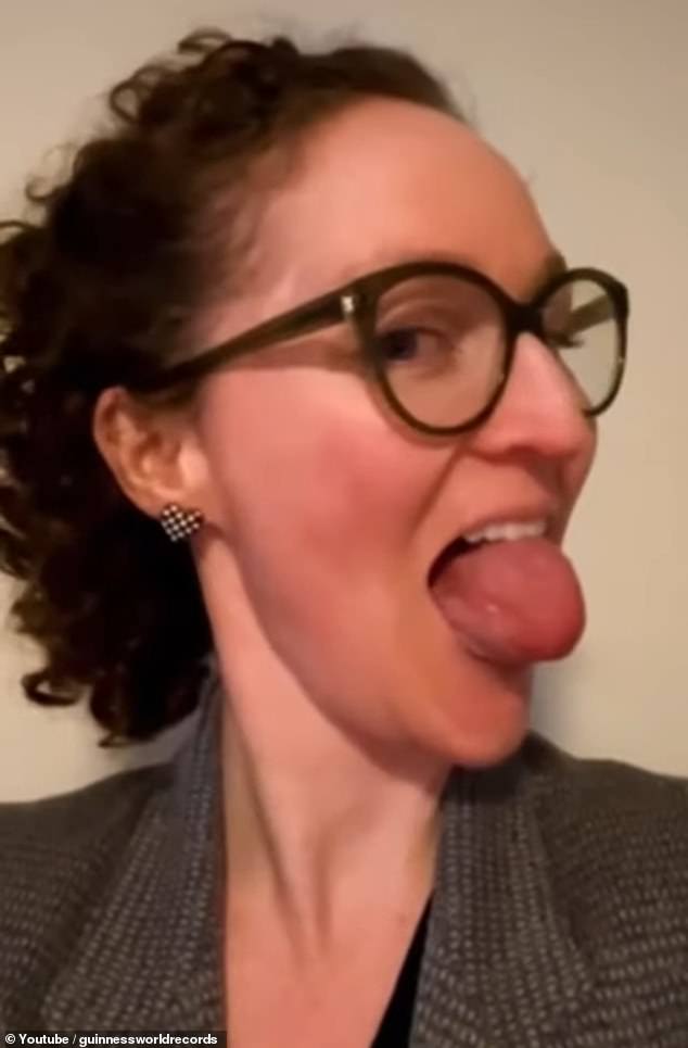 The Oregon woman's tongue has a circumference of 5.21 inches, which is thicker than a soda can.