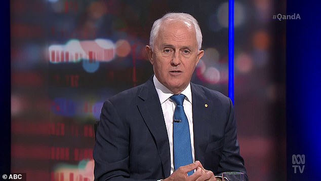 Former Prime Minister Malcolm Turnbull did not hold back on ABC's Q+A on Monday evening