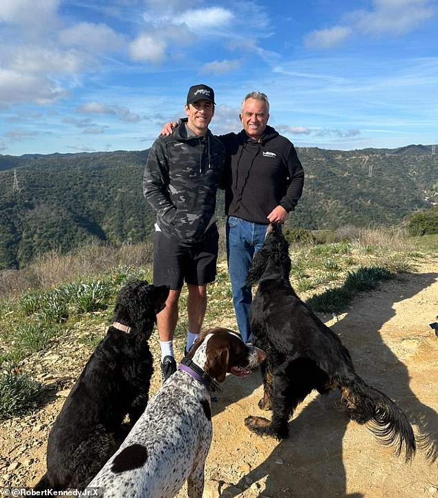 Aaron Rodgers was pictured taking a walk with fellow anti-vaxxer Robert F. Kennedy Jr. on Tuesday