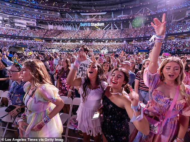 Frontier Touring has released a list of rules of what fans can and cannot bring to Taylor's concerts in Sydney and Melbourne (Photo of Taylor Swift fans in concert)