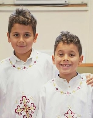 Mark (left) and Jacob Iskander, aged 11 and 8 respectively, died in the horrific crash on September 29, 2020