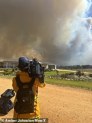 The order to leave applies immediately to those in Halls Gap, Bellfield, Bellfield Settlement, Lake Fyans, Pomonal, Dadswells Bridge, Ledcourt, Roses Gap and Wartook (photo: a shot from Pomonal where homes are said to have been lost to the to burn)