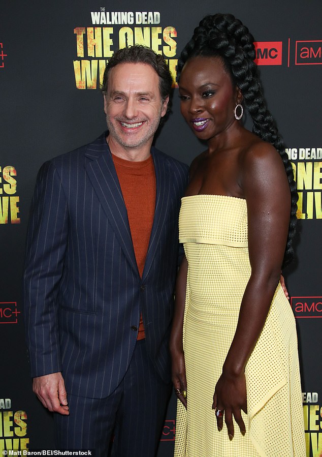 Andrew Lincoln and Danai Gurira finally reunited on the red carpet for the premiere of their new miniseries The Walking Dead: The Ones Who Live