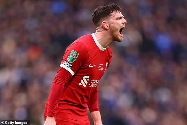 Andy Robertson was heavily critical of Moises Caicedo's challenge against Ryan Gravenberch