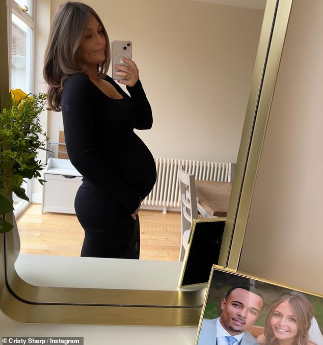 Another bun in the oven!  Great British Bake Off star Cristy Sharp is pregnant with her FIFTH child as she shows off a growing bump on Instagram on Friday