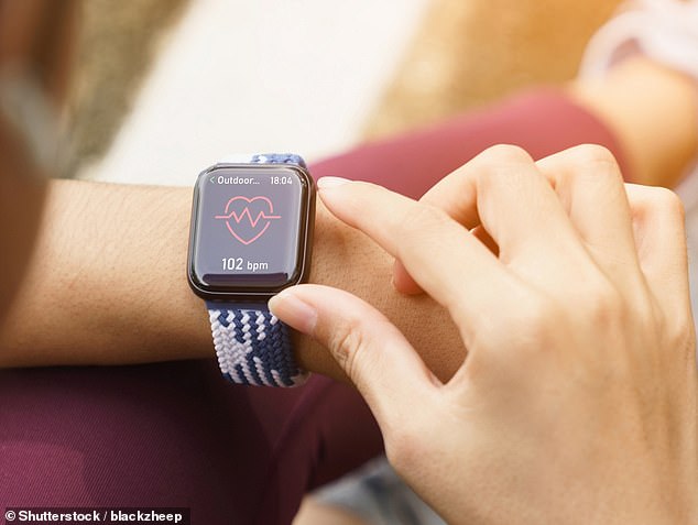 Apple Watch users are being haunted by 'ghost touches' as a glitch causes the smartwatch's screen to register taps and swipes when no one is using it (stock image)