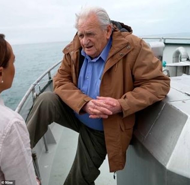 Australian fisherman Kit Olver (pictured), 78, claims he found a wing on MH370 in late 2014